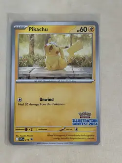 Pokemon TCG Pikachu #214 SVP Promo Illustration Contest 2024 - Image 1