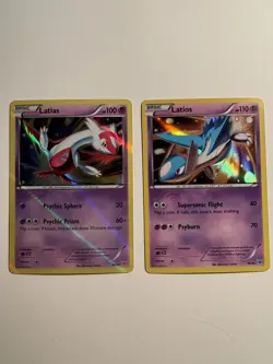 Latias 30/30 Holo & Latios 30/30 Holo Pokemon XY Trainer Kit Latias & Latios - Image 1
