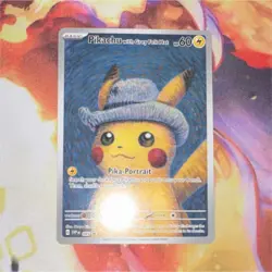 Pokemon Pikachu with Grey Felt Hat 085 Scarlet & Violet Promo Basic 2023 Kimura - Image 1