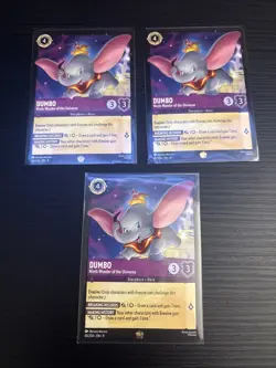 Lorcana Fabled Dumbo Ninth Wonder Of The World Legendary X3 - Image 1