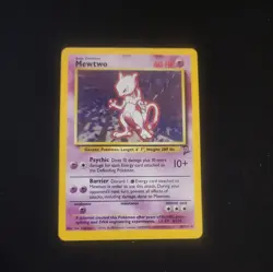 Mewtwo - 10/130 - Pokemon Base Set 2 Holo Rare Card WOTC LP - Image 1