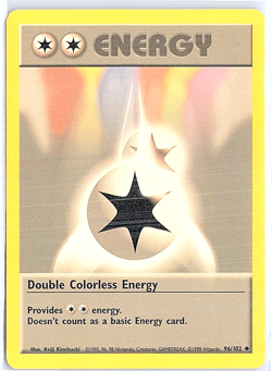 Pokemon Card ( 96/102 ) Base Set Double Colorless Energy ( LP ) - Image 3