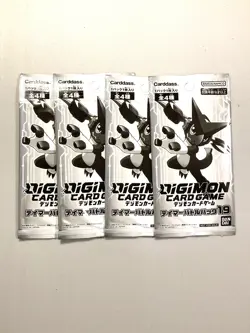 Digimon Card Game Tamer Battle Pack 19 Japanese Card - Bundle of 4 Packs - Image 1