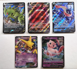 Pokemon Bulk Lot 100 Cards + 1 Ultra Rare V/EX/GX + Black Star Holo & Reverse B4 - Image 5