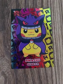 Poncho Pikachu Gengar Rainbow Holo Pokemon Card Database Team Rocket - Image 1