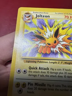 Jolteon 20/64 Non Holo Rare Jungle Pokemon Card DMG - Image 3