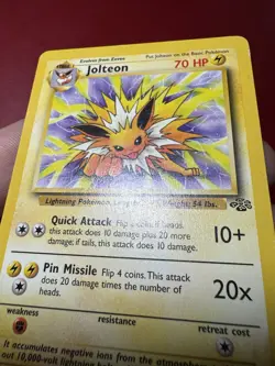 Jolteon 20/64 Non Holo Rare Jungle Pokemon Card DMG - Image 5