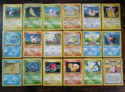 (NM) Pokemon Base Set Complete Unlimited Non Holo Cards #17-102 (Minus Energy) - Image 5