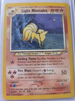 Light Ninetales Neo Destiny Unlimited Edition 50/105 Regular Card - Image 1