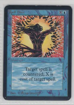 Spell Blast Alpha - vingage magic the gathering mtg - ACTUAL CARD - US SELLER - Image 1