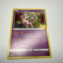 Pokemon TCG Celebrations Mew Holo Card 011/025 25th Anniversary Edition - Image 2