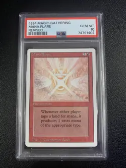 MTG Magic the Gathering Revised Mana Flare PSA GEM MINT 10 - Image 1