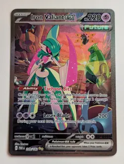 Iron Valiant EX 249/182 SV Paradox Rift Special Illustration Rare Pokemon LP - Image 1