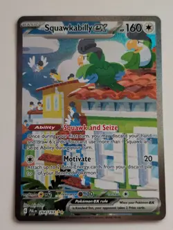 Squawkabilly ex 264/193 - Special Illustration Rare Pokemon Paldea Evolved LP - Image 1