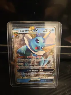 Pokemon 2019 TCG Vaporeon GX Black Star Promo SM172 Holo - Image 1