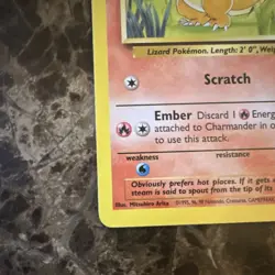 Pokemon TCG Charmander Base Set 2 046/102 Regular Common 1999 50 HP Basic - Image 5