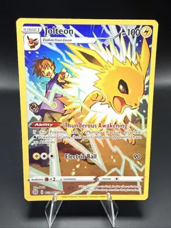 Pokemon TCG Jolteon TG04/TG30 Brilliant Stars Trainer Gallery Holo Rare A - Image 1