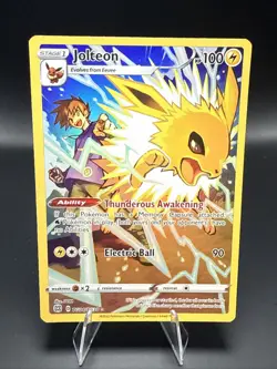 Pokemon TCG Jolteon TG04/TG30 Brilliant Stars Trainer Gallery Holo Rare A - Image 2