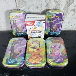Pokemon TCG Prismatic Evolutions Booster Bundle Tins Lot - Image 1
