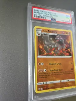 2022 POKEMON SWORD & SHIELD ASTRAL RADIANCE HISUIAN ARCANINE-REVERSE FOIL PSA 9 - Image 3