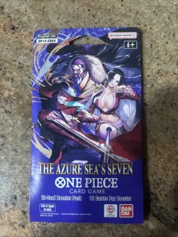 One Piece CCG (OP-14) The Azure Sea's Seven Sleeved Blister Pack - Image 1