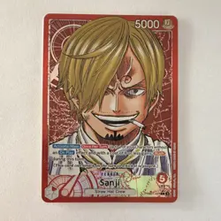Bandai Sanji Leader Foil PRB01-001 Premium Booster One Piece CCG 5000 Power - Image 1
