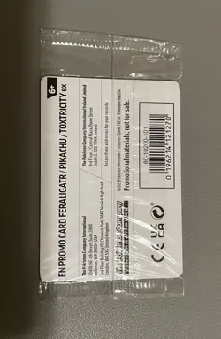 Sealed Pokemon TCG Feraligatr and Pikachu Illustration Contest 2024 Promo Card - Image 2