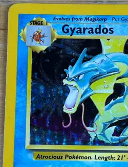 Gyarados Holo Rare 6/102 Unlimited Base Set 1999 Vintage TCG Card - Image 2