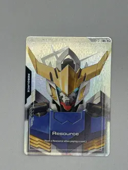 Gundam Card Game TCG Dual Impact Resource Gundam Barbatos 1st Form R-017 C+ NM - Image 1