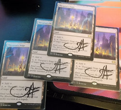MTG Magic 4 x Thespian's Stage #327 x 4 - 2XM - ARTIST SIGNED - Image 1