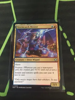 MTG Magic The Gathering Stormcatch Mentor BLB Izzet Prowess Commander - Image 1