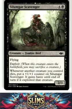 Magic the Gathering MTG Modern Horizons Silumgar Scavenger #107 Buy 2 Get 1 - Image 1