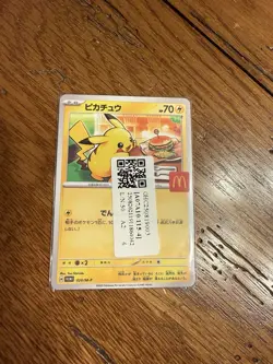 McDonald’s Promo Collector Japanese Pokemon Card Mint In Wrapper With Hard Case - Image 2