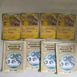 Pokemon Pikachu At The Museum x Natural History London Jumbo Card - Sealed x4 - Image 1