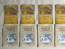 Pokemon Pikachu At The Museum x Natural History London Jumbo Card - Sealed x4 - Image 2