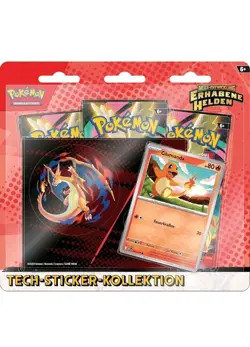 Pokemon Mega-Entwicklung Erhabene Helden Tech-Sticker-Kollektion Glumanda OVP - Image 1