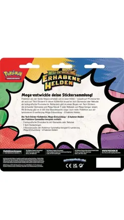 Pokemon Mega-Entwicklung Erhabene Helden Tech-Sticker-Kollektion Glumanda OVP - Image 2