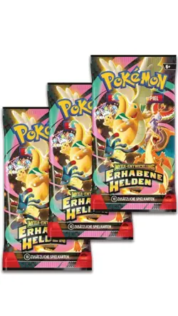 Pokemon Mega-Entwicklung Erhabene Helden Tech-Sticker-Kollektion Glumanda OVP - Image 4