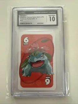 2021 POKEMON PLAYING CARDS JPN POKEMON POCKET UNO - 6 - RED VENUSAUR CGC 10 - Image 1