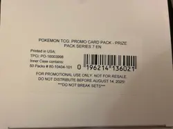 Pokemon TCG: Promo Card Pack Prize Pack Series 7 Sealed Box 50 Packs per box - Image 2