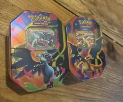 Pokemon TCG - Mega Charizard ex Gift Tins x2 X “IN HAND!” - Image 1