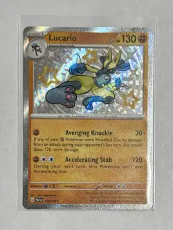 Pokemon Paldean Fates Lucario Baby Shiny 174/091 Skwovet 222/198 Scarlet Base - Image 1