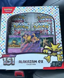 Pokemon Scarlet & Violet 151 Alakazam ex Promo Booster Box 2023 - Image 1