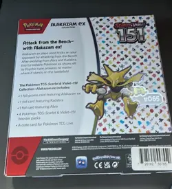 Pokemon Scarlet & Violet 151 Alakazam ex Promo Booster Box 2023 - Image 2