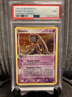 2004 Banette Holo Rare #1 | Pokemon Hidden Legends | Graded PSA 9 MINT - Image 1