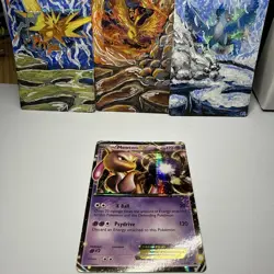 Pokemon Mewtwo-EX TCG Black White Holo Card BW45 Promo NM - Image 1