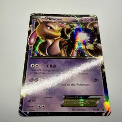 Pokemon Mewtwo-EX TCG Black White Holo Card BW45 Promo NM - Image 2
