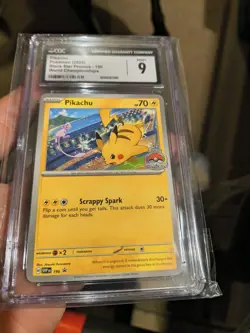 Pokemon Pikachu 2024 World Championships Black Star Promo #190 CGC 9 - Image 3