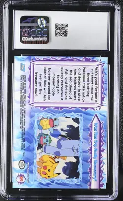 Pokemon The Movie 2000 Topps Really Necessary 49 Rainbow Foil RARE Charizard CGC - Image 2