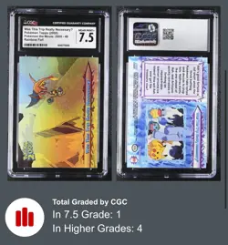 Pokemon The Movie 2000 Topps Really Necessary 49 Rainbow Foil RARE Charizard CGC - Image 4